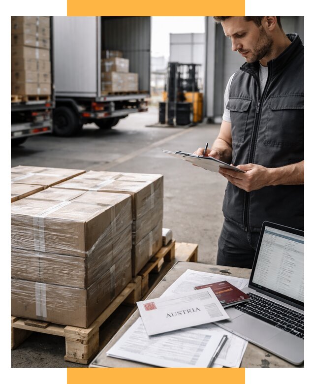 Доставка в Австрию от 67763 р. Логистика и экспорт СетСервис-Мго