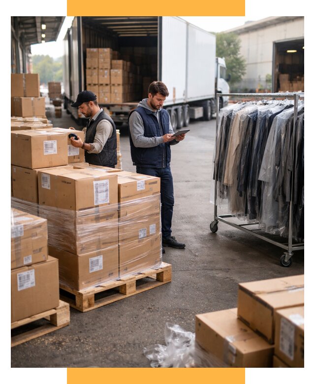 Перевозка и доставка одежды из Китая от 7819 р., СетСервис-Мго