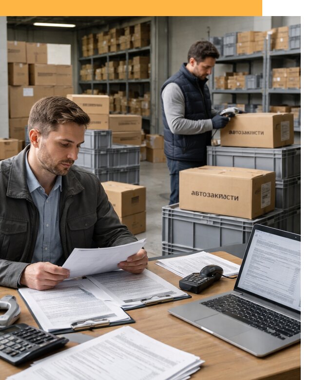 Таможенное оформление автозапчастей по выгодным тарифам от 8861