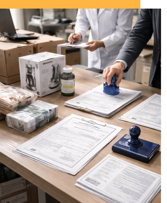 Сертификация импортных товаров от 12510 с таможенным сопровождением